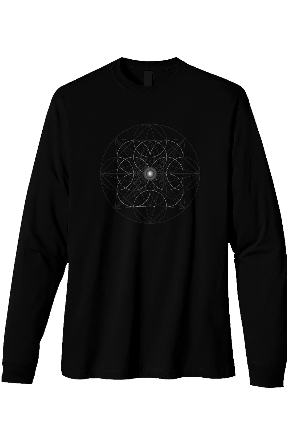 Men's Heavyweight Long Sleeve T shirt Web of Creation 100% Organic Cotton - Wearable Alchemy