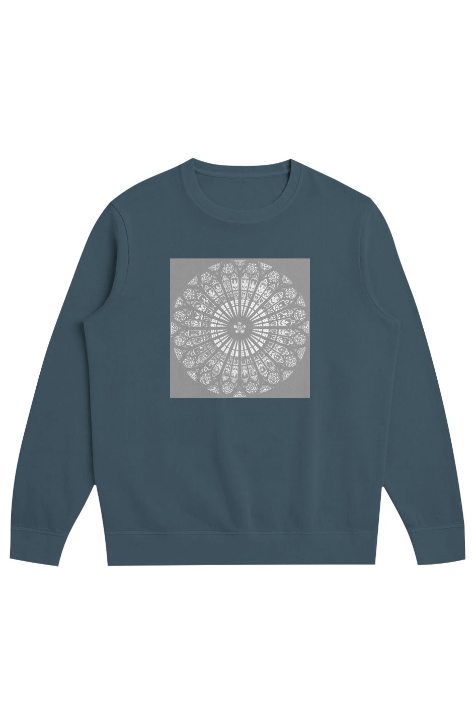 Men's Midweight French Terry Crew Strasbourg Rose 100% Organic Cotton - Wearable Alchemy