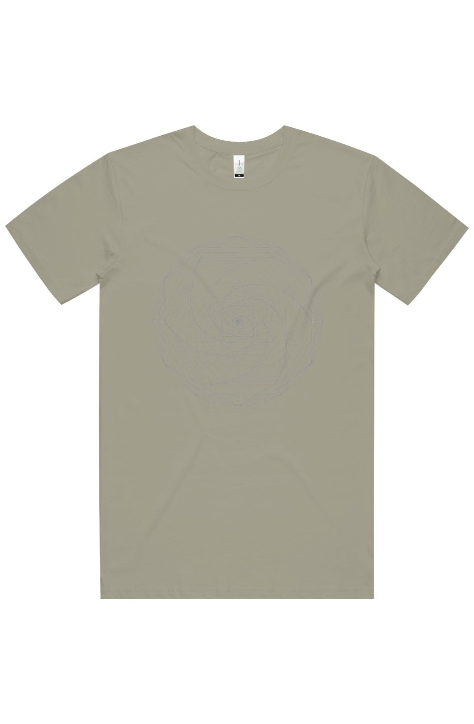 Men's Regular Fit T-Shirt Spiral Merkaba 100% Organic Cotton - Wearable Alchemy