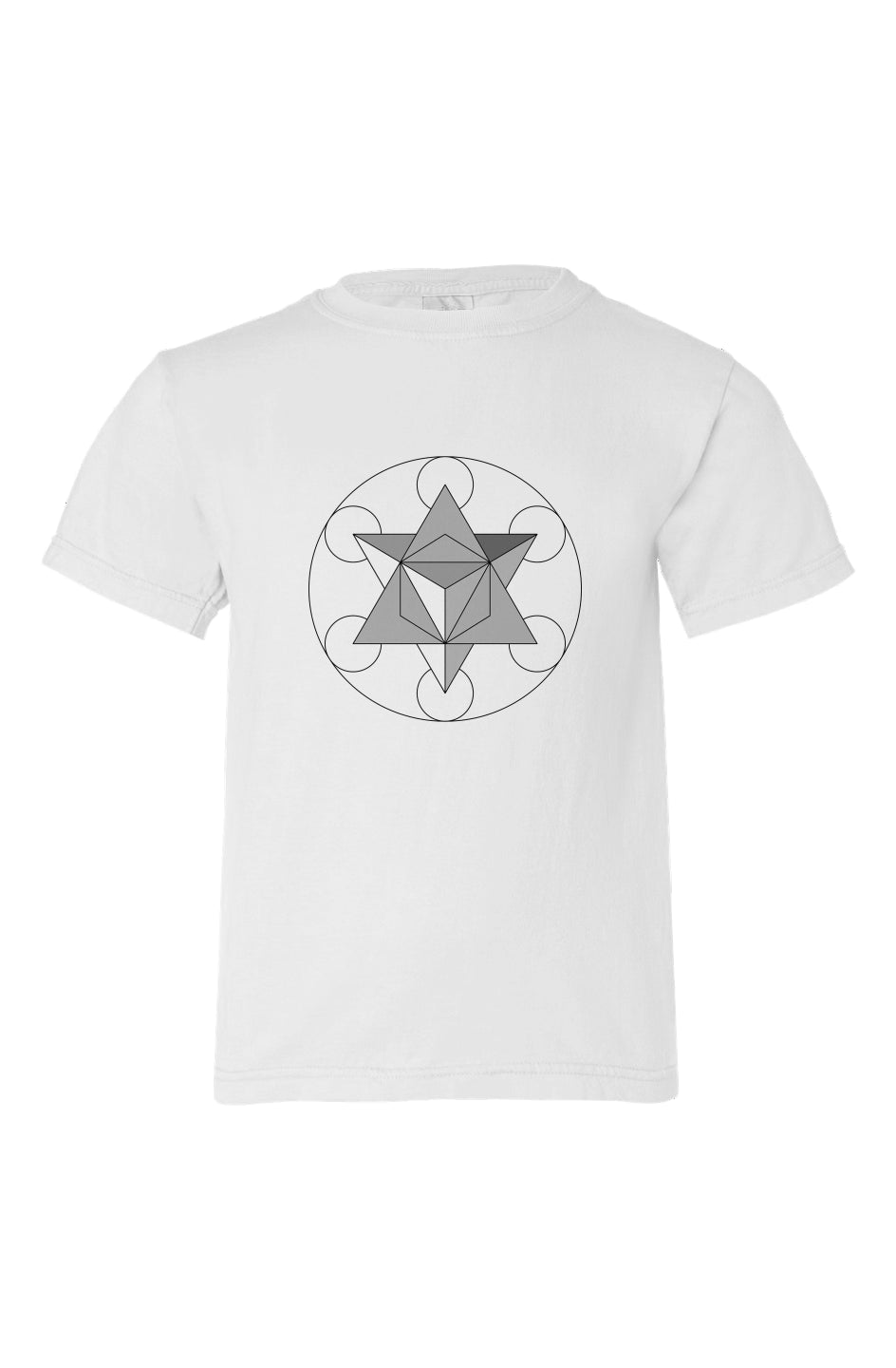 Primordial Force Merkaba Kids T Shirt 100% Organic Cotton - Wearable Alchemy