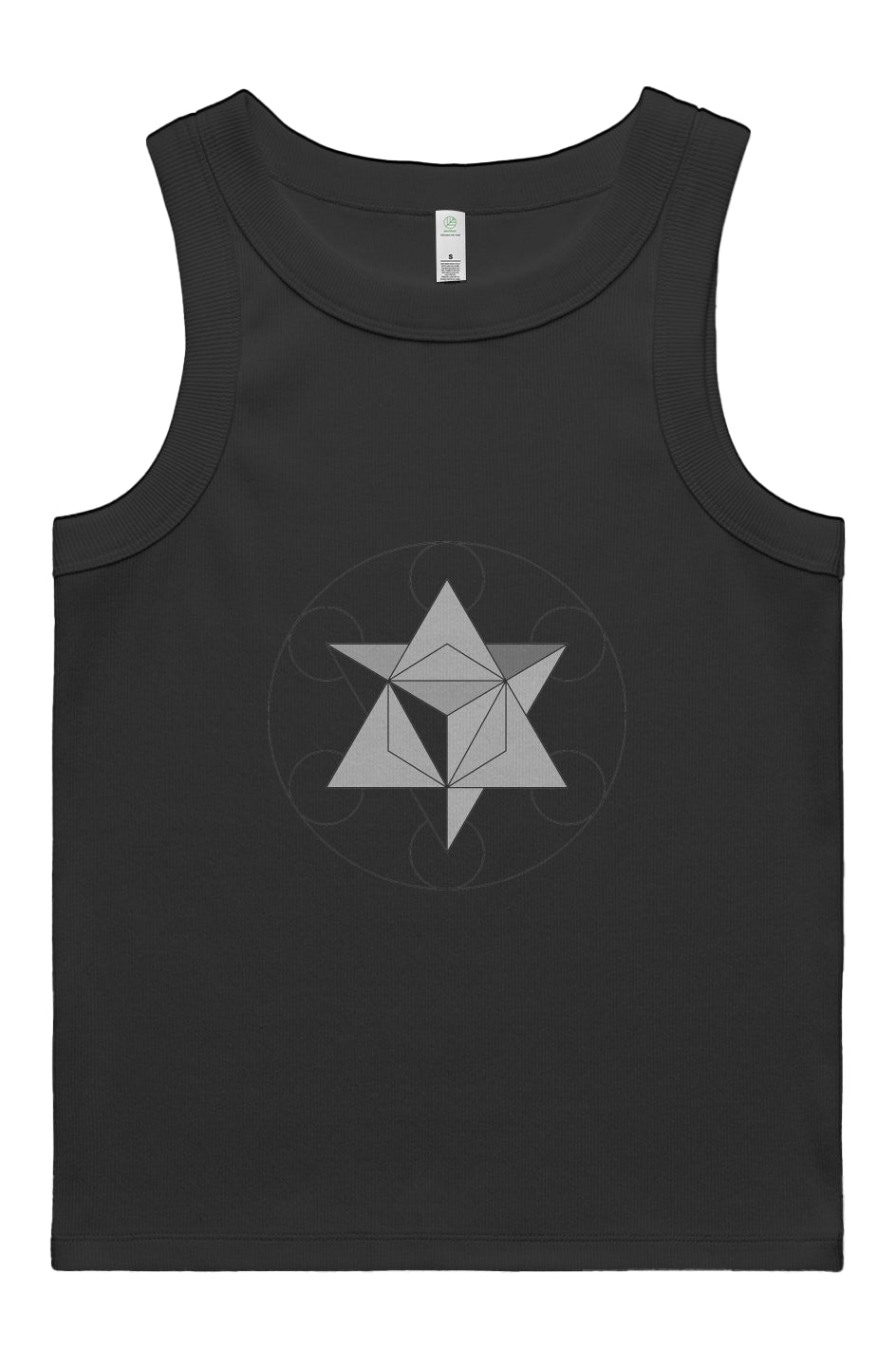 Primoridal Force Merkaba Women's Rib Tank - 100% Organic Cotton - Wearable Alchemy