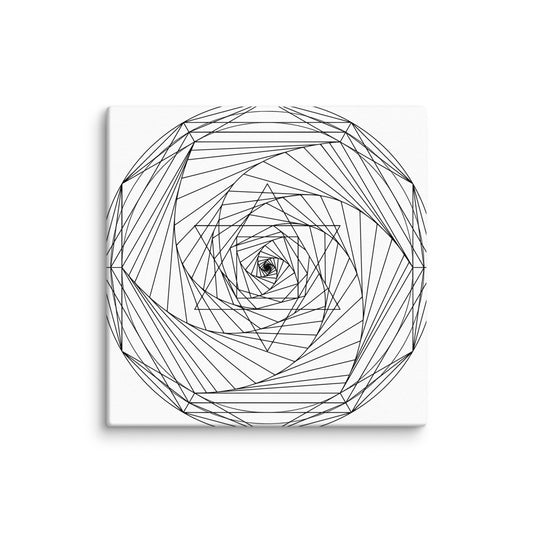 Spiral Merkaba Canvas Print Wall Art - Wearable Alchemy