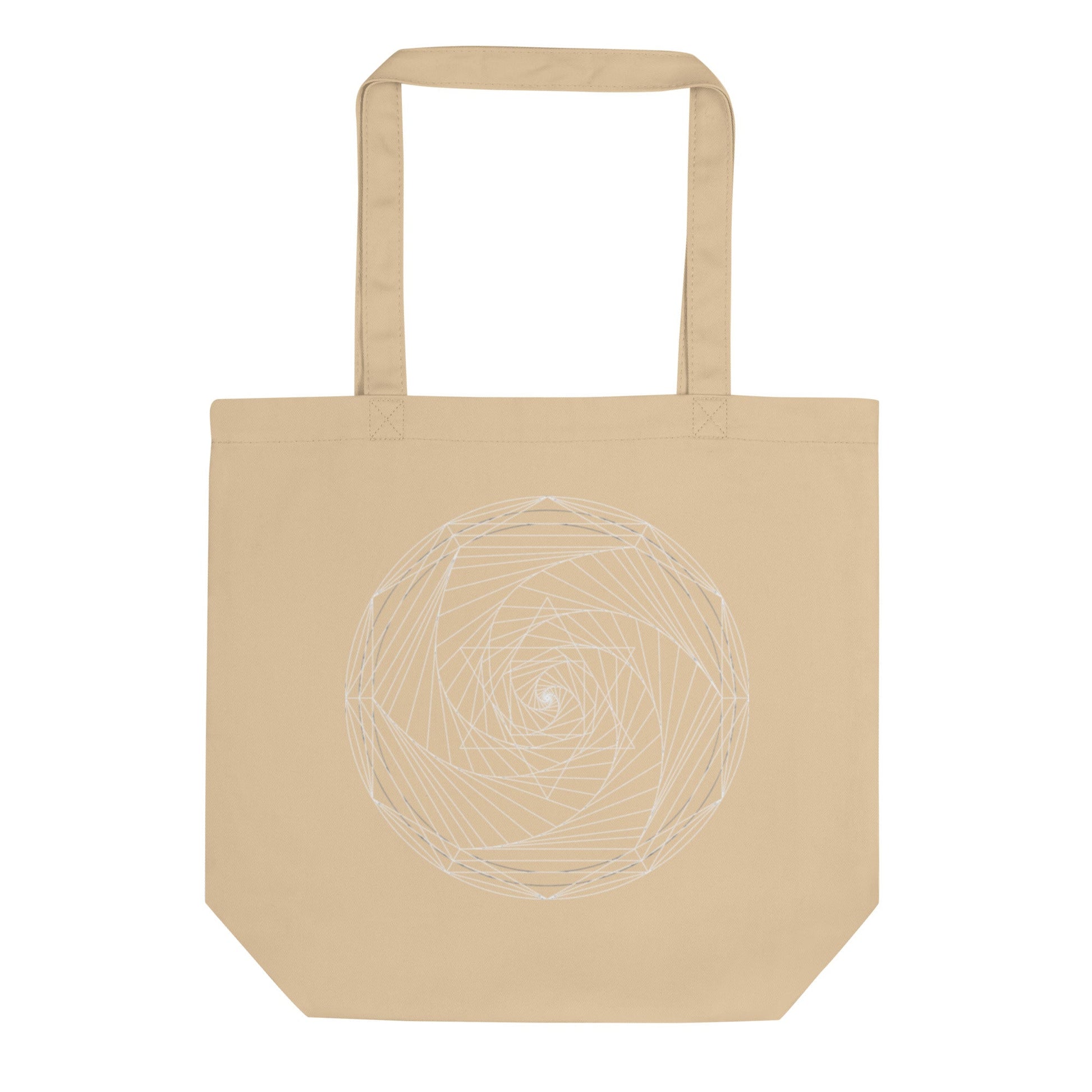 Spiral Merkaba Grocery Tote Bag - 100% Organic Cotton - Wearable Alchemy