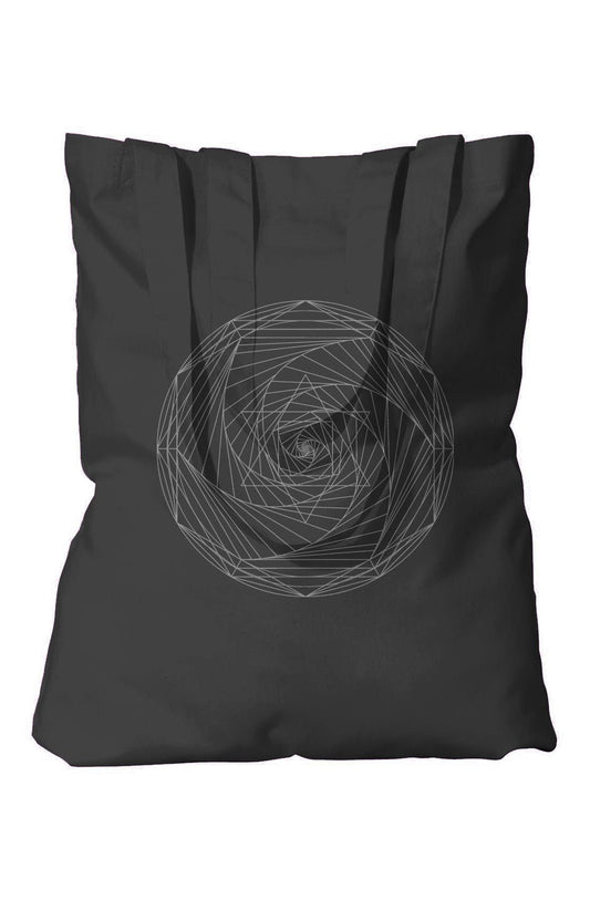 Spiral Merkaba Tall Grocery Tote - 100% Organic Cotton - Wearable Alchemy
