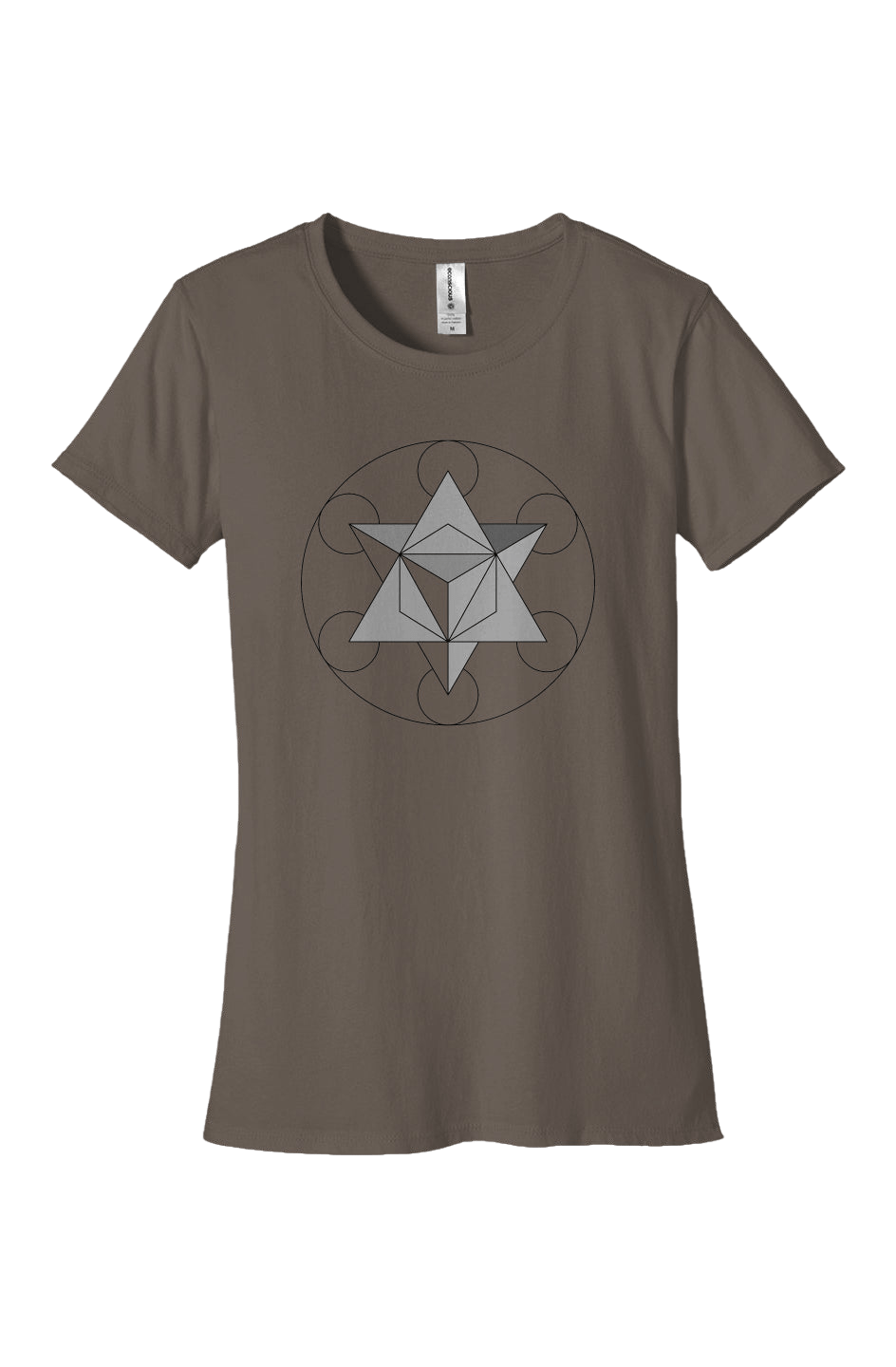 Women's Classic T-Shirt Primordial Force Merkaba 100% Organic Cotton - Wearable Alchemy