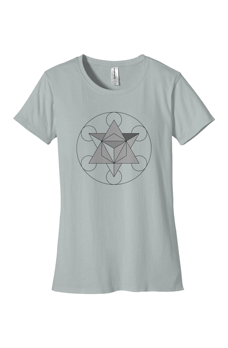 Women's Classic T-Shirt Primordial Force Merkaba 100% Organic Cotton - Wearable Alchemy