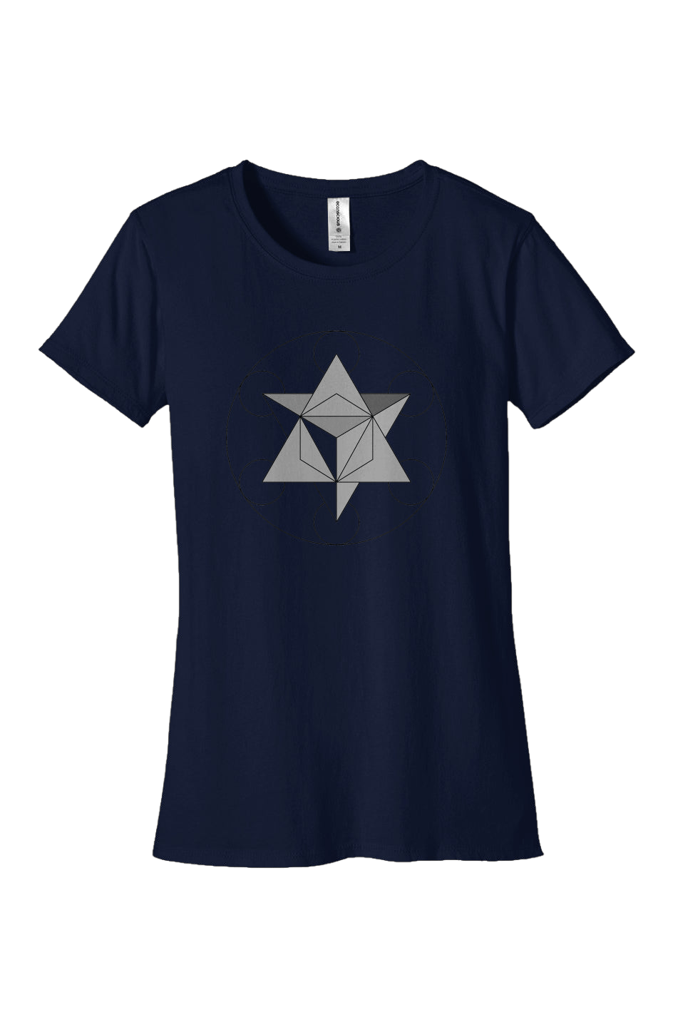Women's Classic T-Shirt Primordial Force Merkaba 100% Organic Cotton - Wearable Alchemy