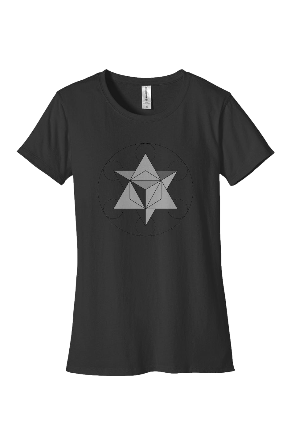 Women's Classic T-Shirt Primordial Force Merkaba 100% Organic Cotton - Wearable Alchemy