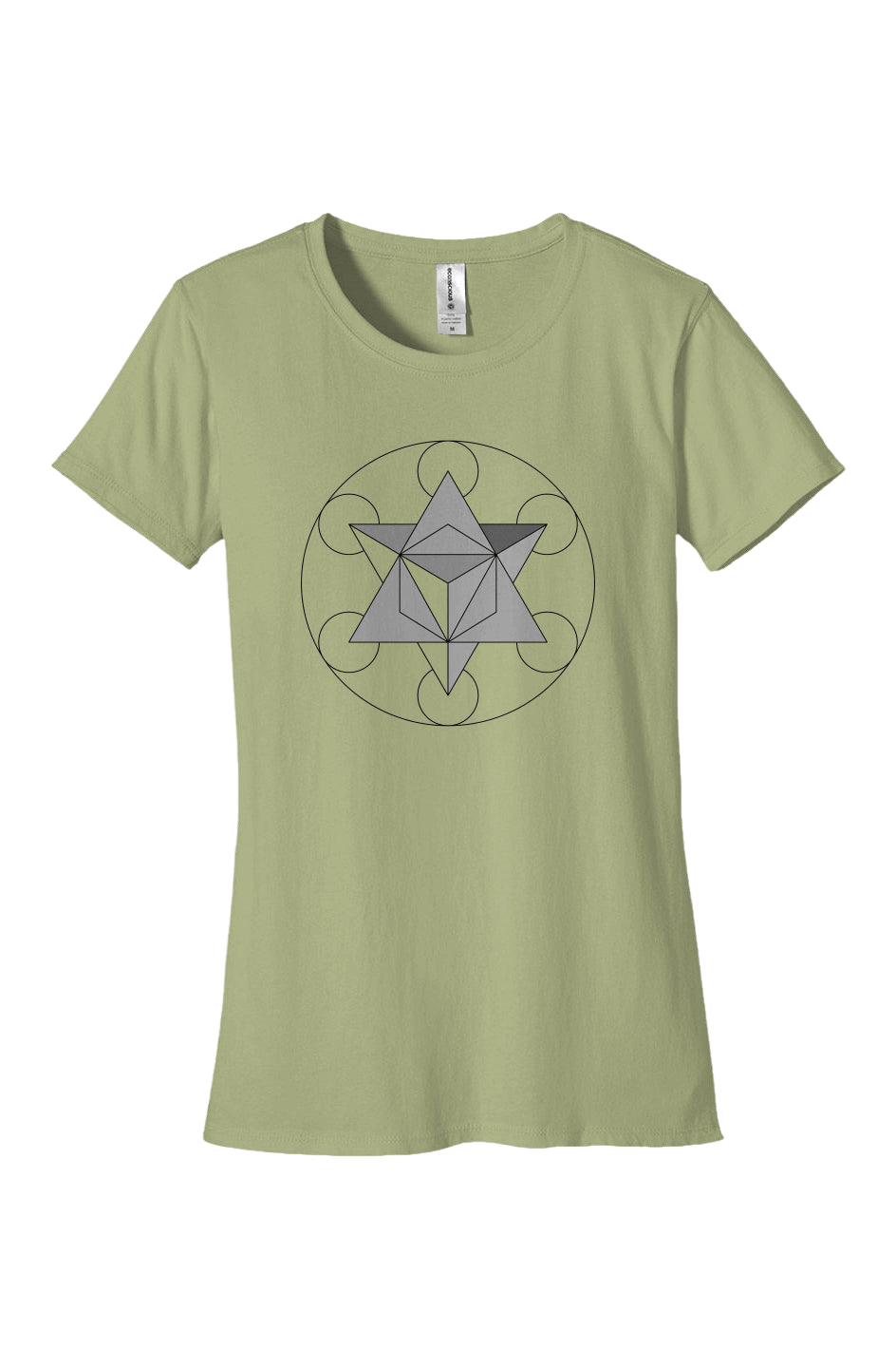 Women's Classic T-Shirt Primordial Force Merkaba 100% Organic Cotton - Wearable Alchemy