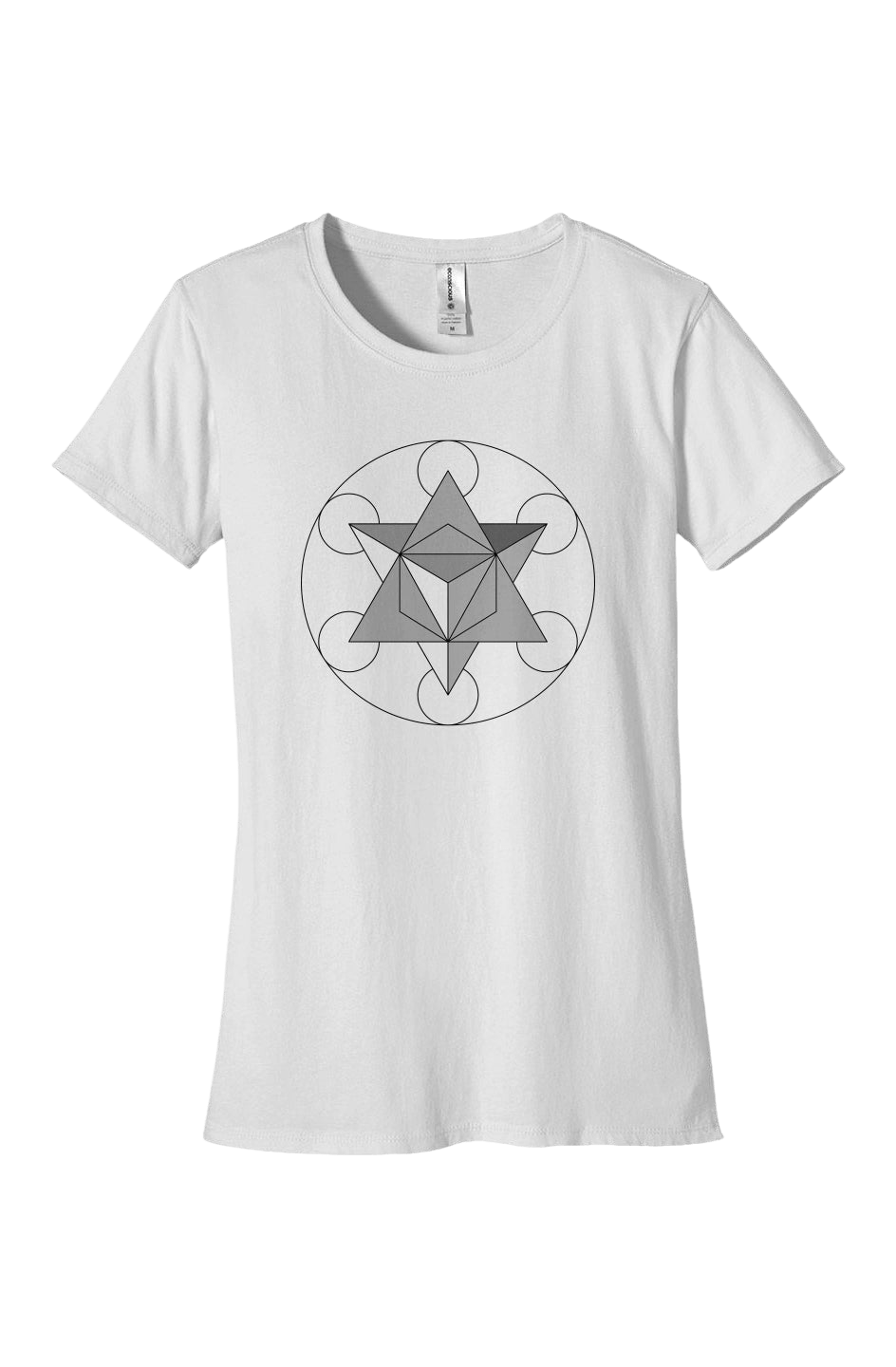 Women's Classic T-Shirt Primordial Force Merkaba 100% Organic Cotton - Wearable Alchemy