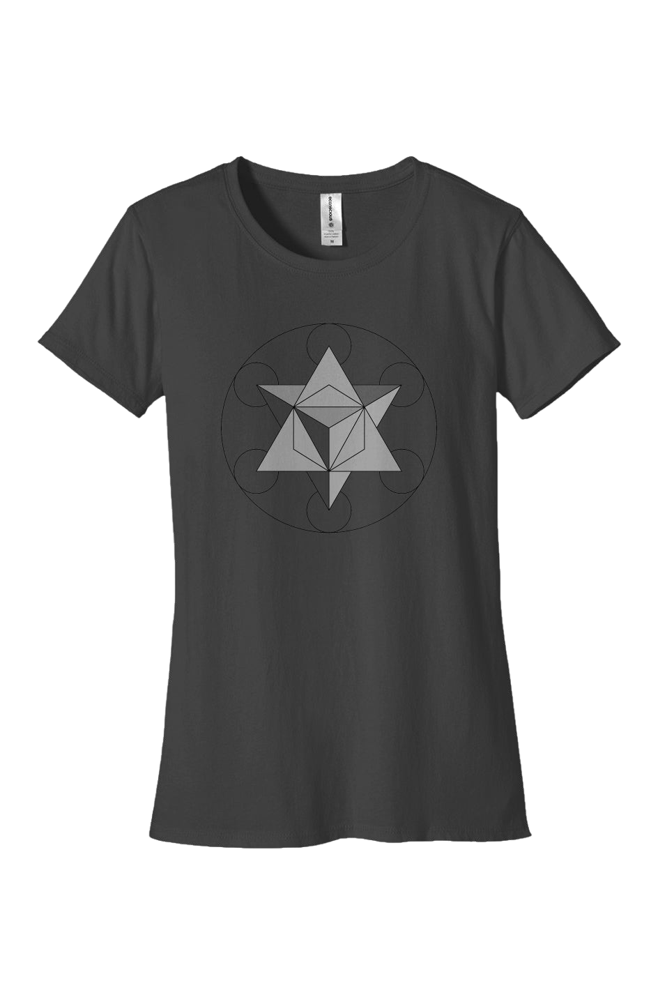 Women's Classic T-Shirt Primordial Force Merkaba 100% Organic Cotton - Wearable Alchemy