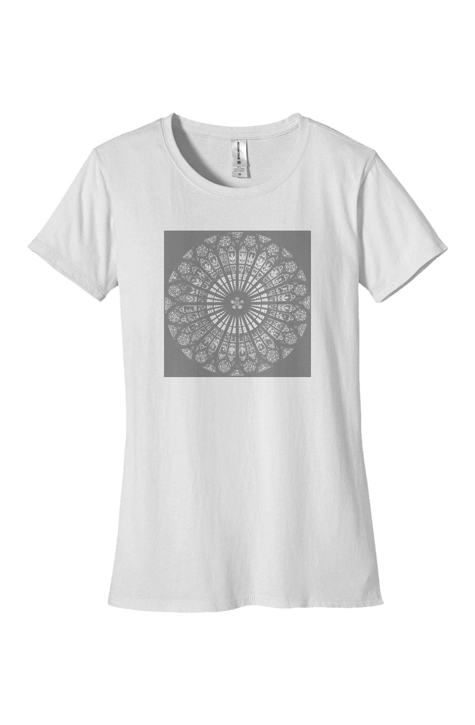 Women's Fitted T-Shirt Strasbourg Rose 100% Organic Cotton - Wearable Alchemy