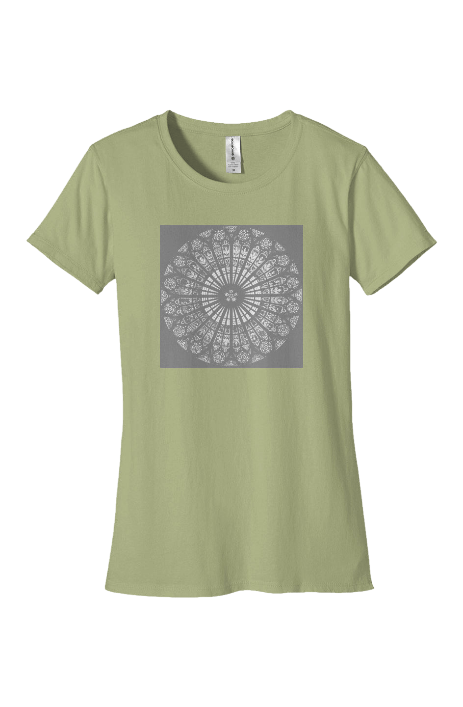 Women's Fitted T-Shirt Strasbourg Rose 100% Organic Cotton - Wearable Alchemy