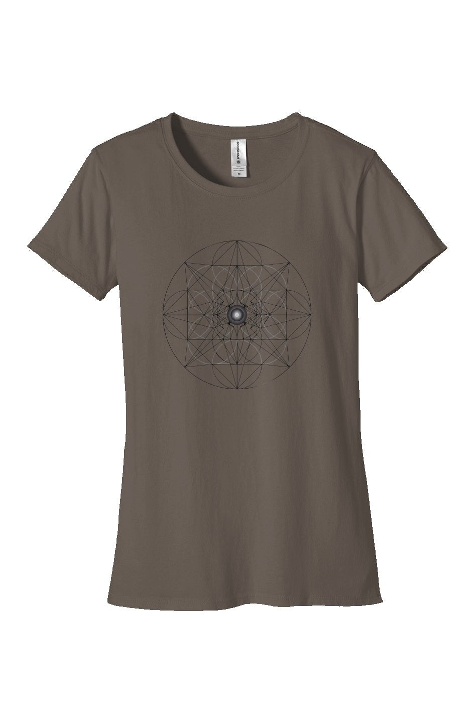 Women's Fitted T-Shirt Web of Creation 100% Organic Cotton T Shirt - Wearable Alchemy
