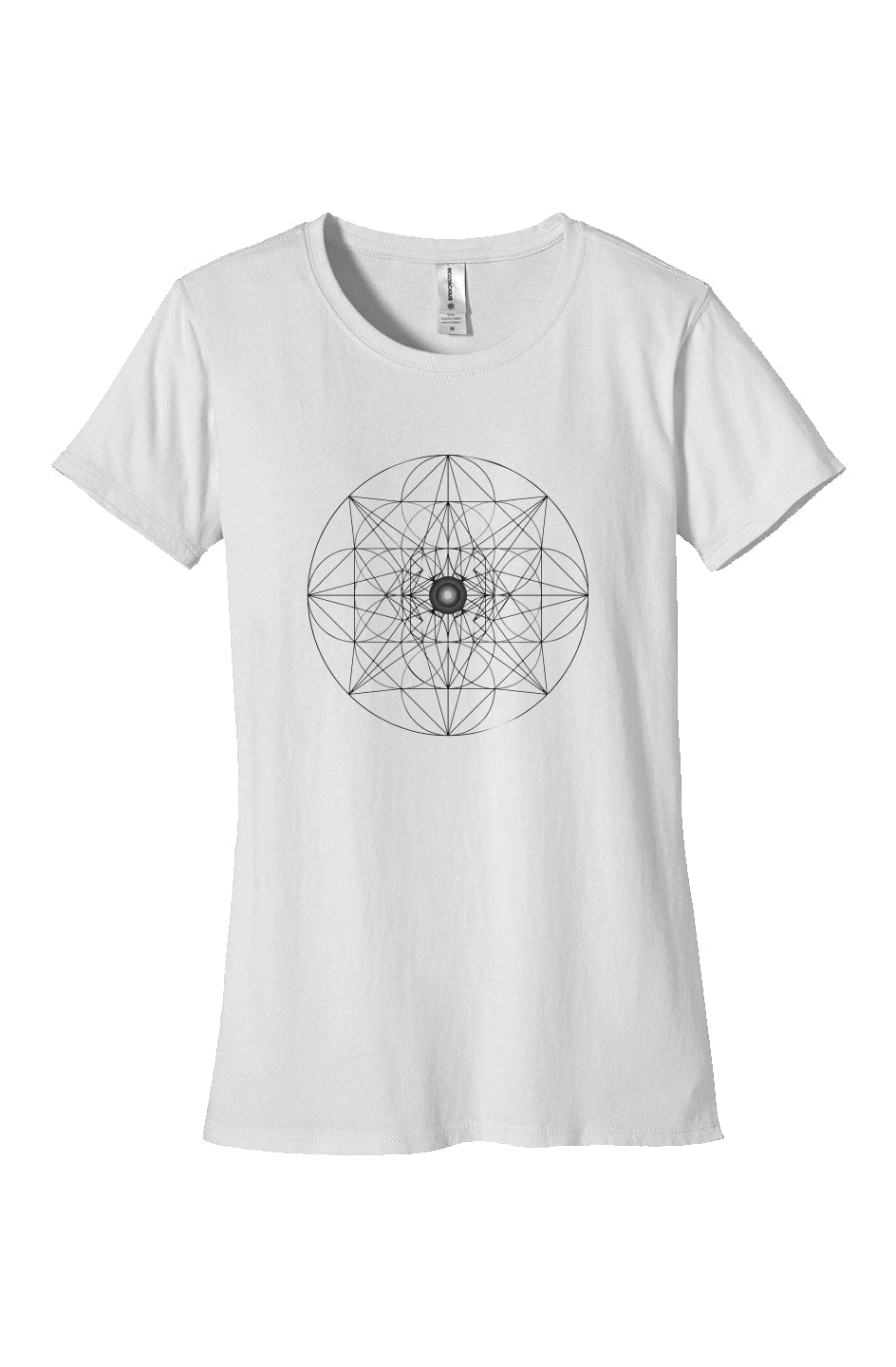 Women's Fitted T-Shirt Web of Creation 100% Organic Cotton T Shirt - Wearable Alchemy