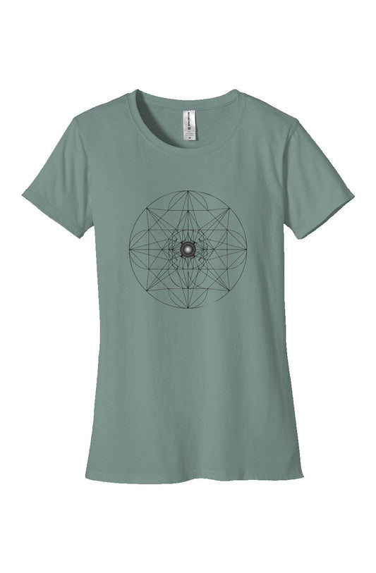 Women's Fitted T-Shirt Web of Creation 100% Organic Cotton T Shirt - Wearable Alchemy