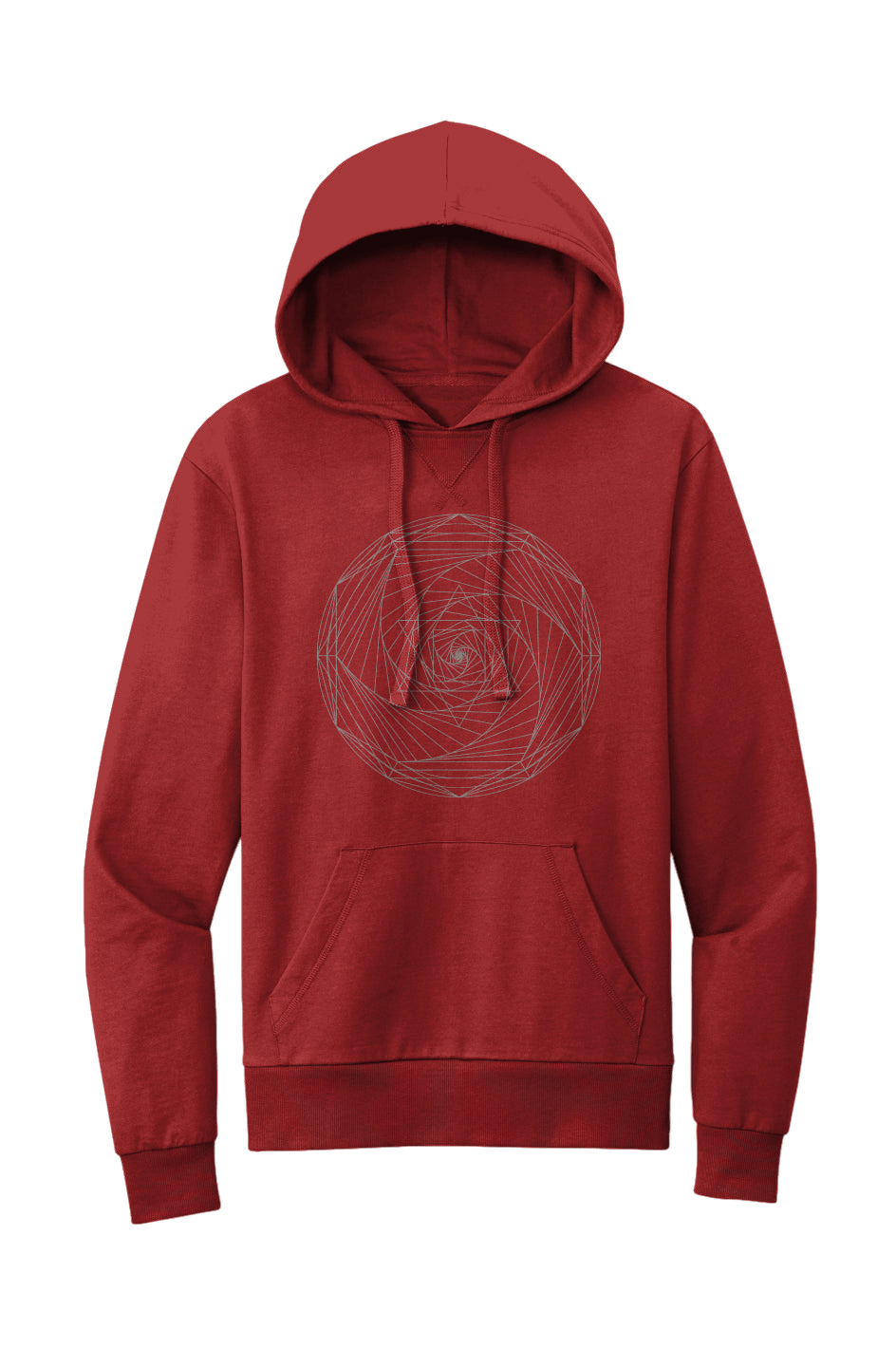 Women's French Terry Hoodie Spiral Merkaba 100% Organic Cotton - Wearable Alchemy