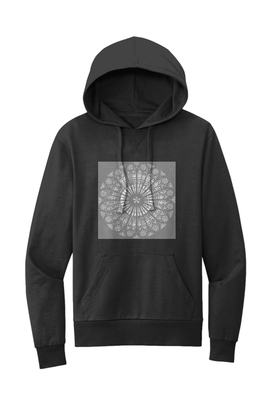 Women's French Terry Hoodie Strasbourg Rose 100% Organic Cotton - Wearable Alchemy