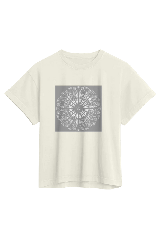 Women's Relaxed Fit T-Shirt Strasbourg Rose 100% Organic Cotton - Wearable Alchemy