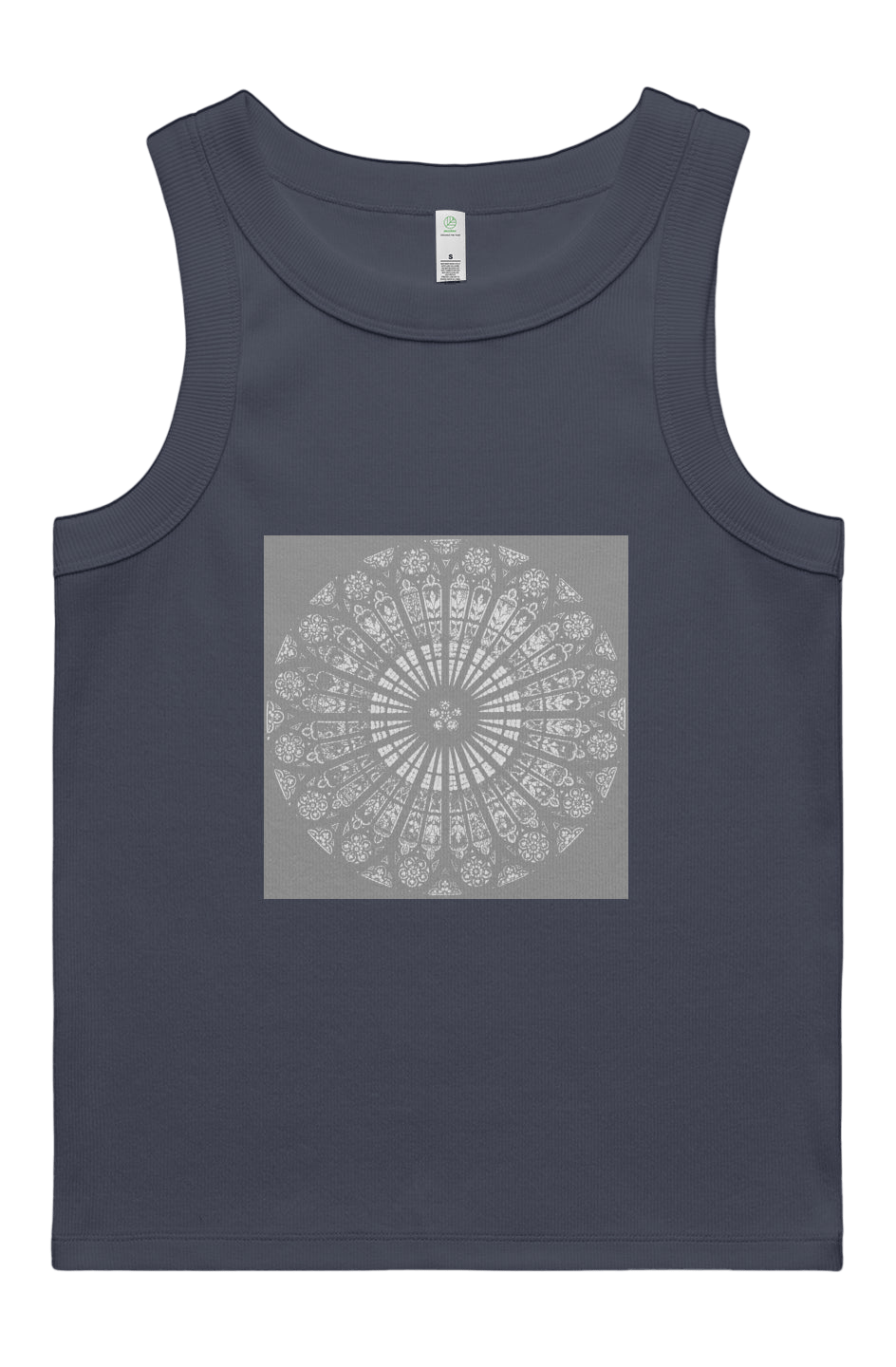 Women's Rib Tank Strasbourg Rose 95% Organic Cotton - Wearable Alchemy