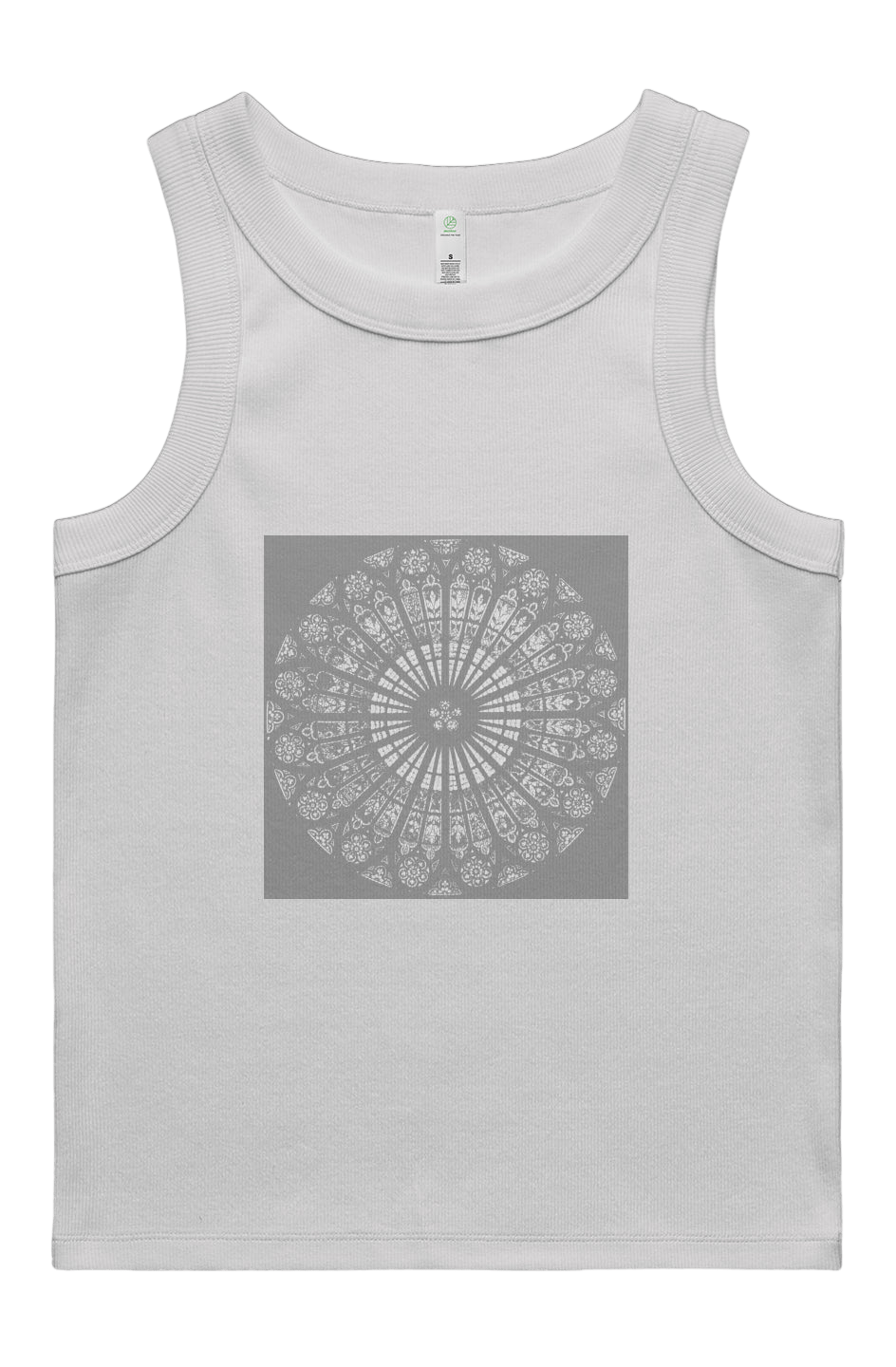 Women's Rib Tank Strasbourg Rose 95% Organic Cotton - Wearable Alchemy