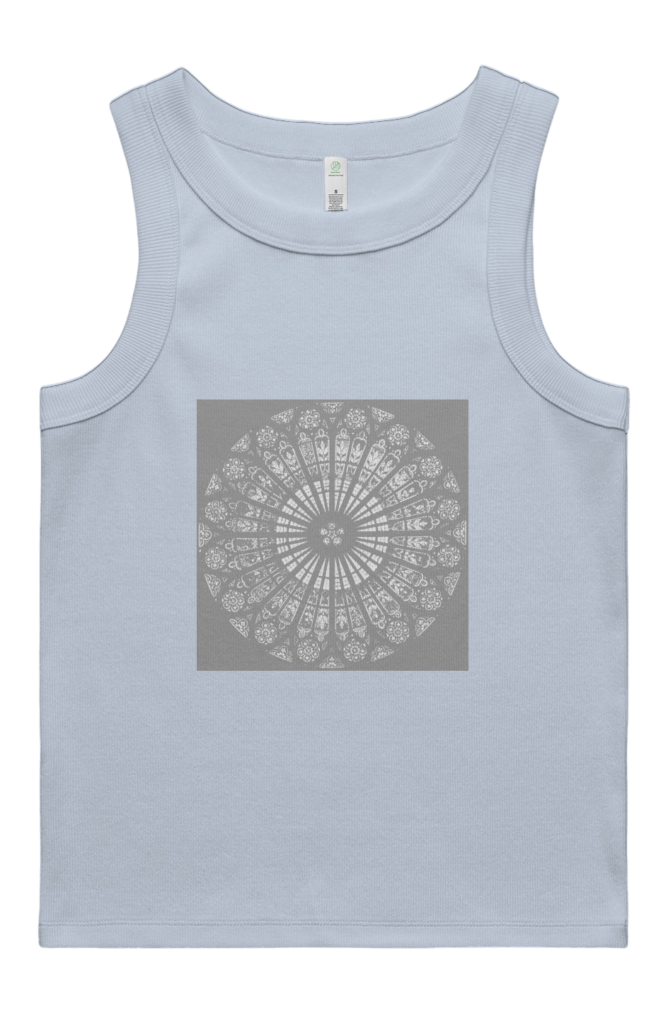Women's Rib Tank Strasbourg Rose 95% Organic Cotton - Wearable Alchemy