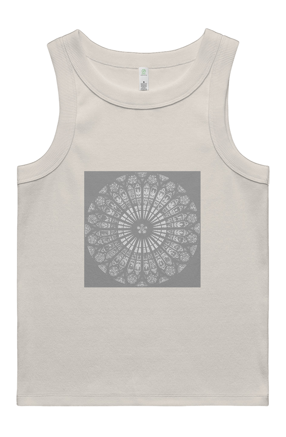 Women's Rib Tank Strasbourg Rose 95% Organic Cotton - Wearable Alchemy