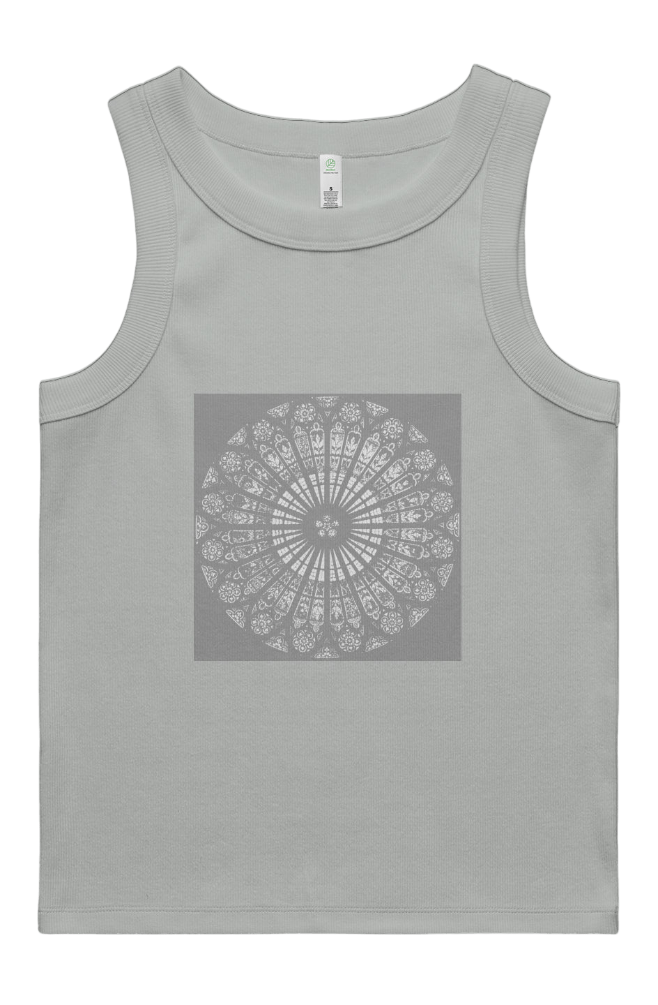 Women's Rib Tank Strasbourg Rose 95% Organic Cotton - Wearable Alchemy