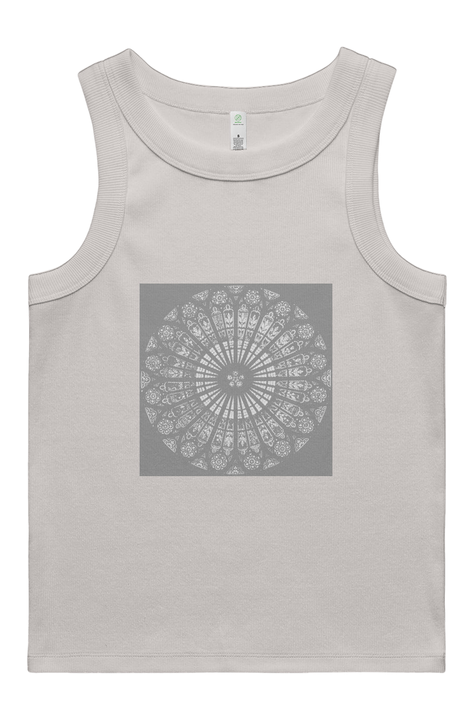 Women's Rib Tank Strasbourg Rose 95% Organic Cotton - Wearable Alchemy