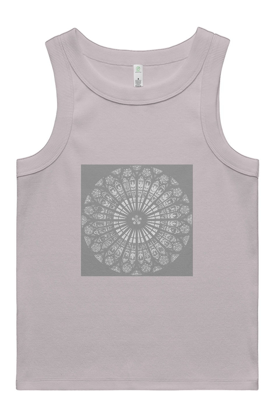 Women's Rib Tank Strasbourg Rose 95% Organic Cotton - Wearable Alchemy