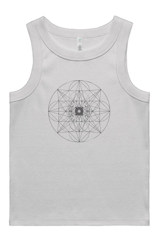 Women's Rib Tank Web of Creation 95% Organic Cotton - Wearable Alchemy